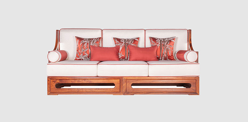 澄海客厅中式实木沙发组合